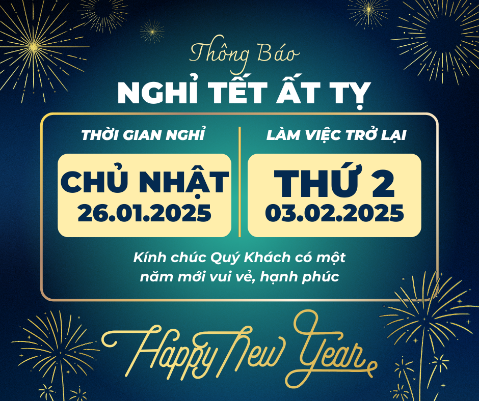 THÔNG BÁO NGHỈ TẾT NGUYÊN ĐÁN 2025