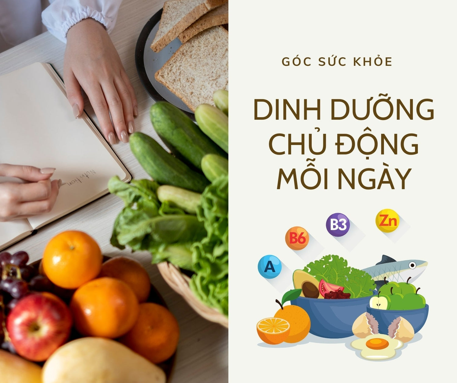 GÓC SỨC KHỎE – DINH DƯỠNG CHỦ ĐỘNG MỖI NGÀY
